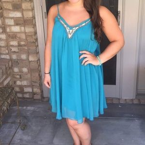 Teal Dress